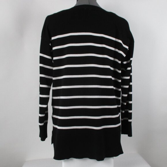 ANNE KLEIN BOAT NECK STRIPED SWEATER - Picture 11 of 14